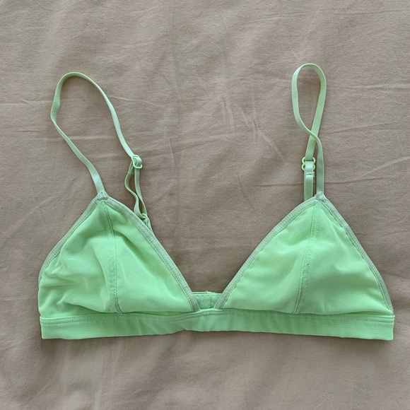 neon green bralet